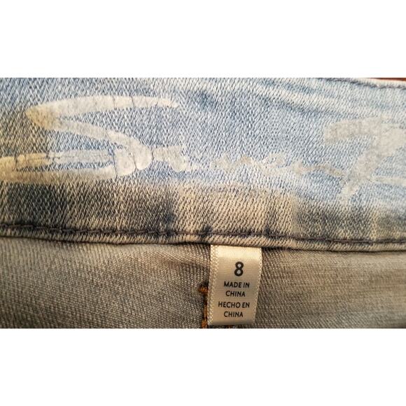 NWT's -Seven7 Jeans Women's Tummy Less High Rise Skinny Denim Distressed Size 8 - Picture 9 of 15